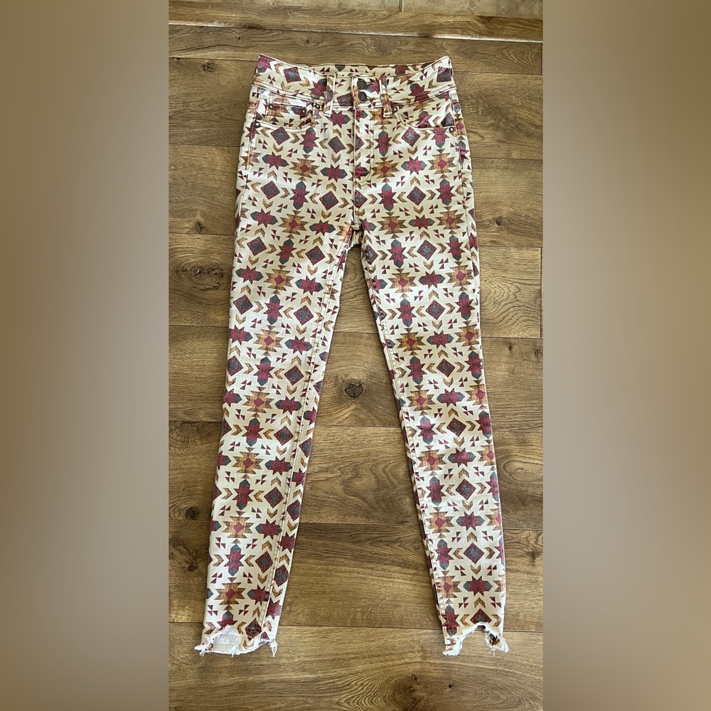 We The Free Multicolor Patterned Skinny Jeans